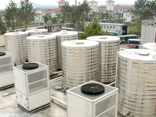 50噸鶴山市沙坪學(xué)校熱泵熱水工程